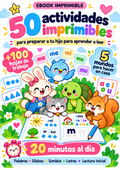50 Actividades imprimibles para preparar a tu hijo para aprender a leer + 2 Bonos